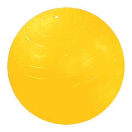 Fabrication Enterprises CanDo Inflatable Exercise Ball, Yellow, 45 cm (18") 30-1801